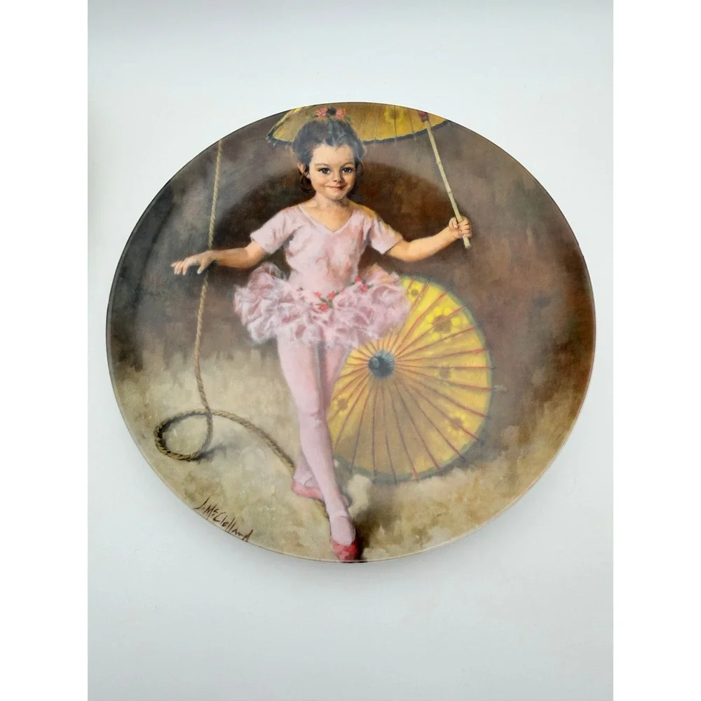 Vintage Collector Plate 3 Lot Reco Knowles Vague Shadows Little Red Riding Hood